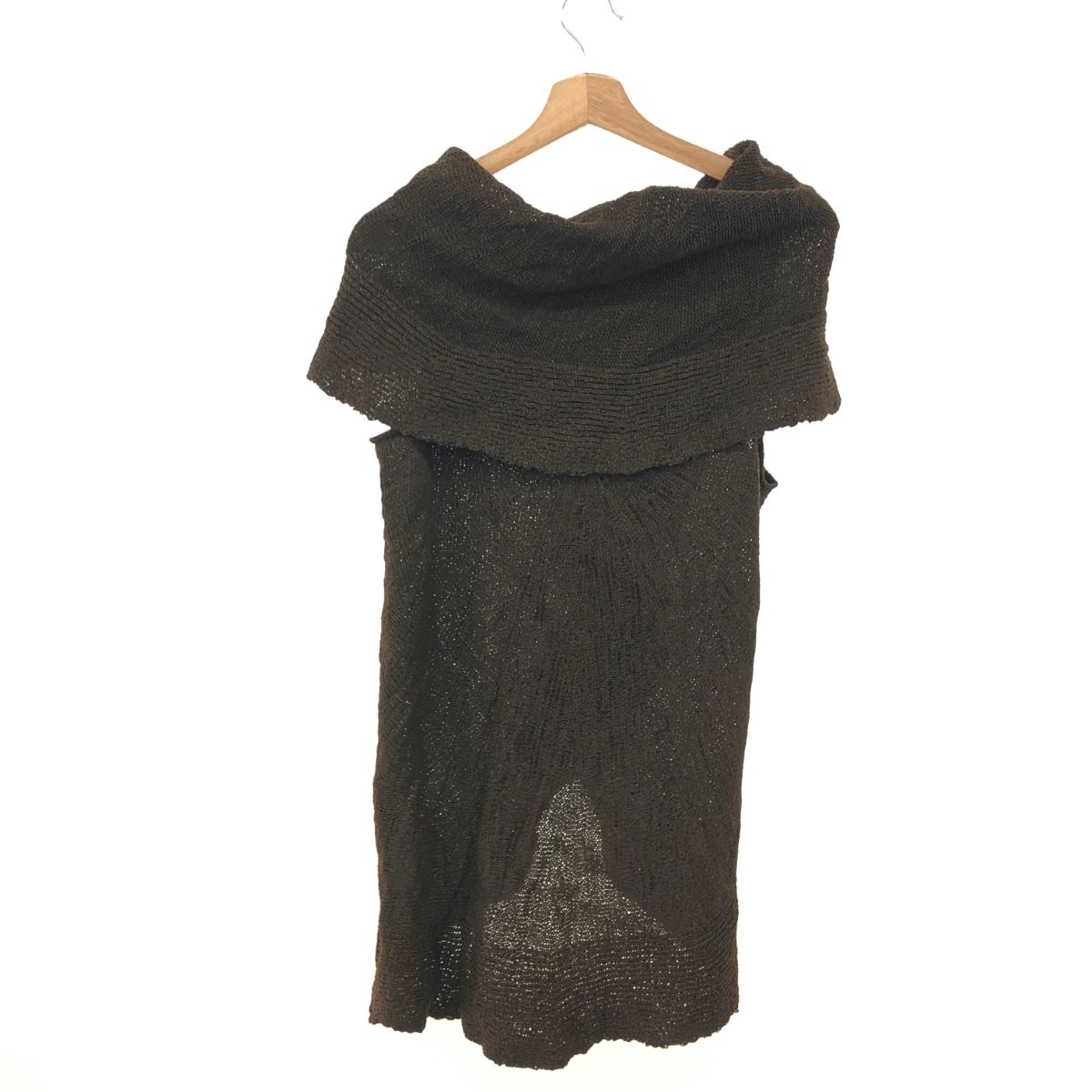 慈雨　ウール　ニットワンピース　ジレ 慈雨(Sensounico) センソユニコ 慈雨/ジウ サイズ:40 デザインロング