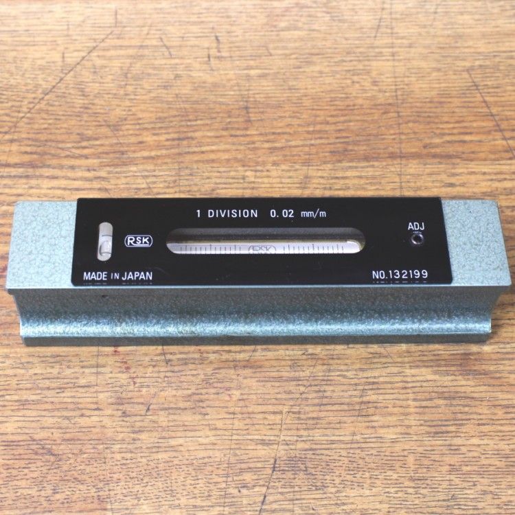RSK 新潟理研測範 200 mm×0.02 mm m 平型精密水準器