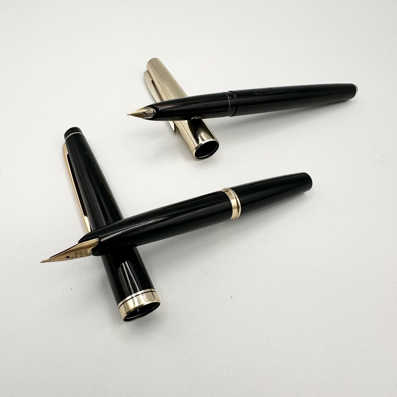 万年筆　2本セット　ペン先 14K と記載有　第一生命70周年記念?? L95-e】PILOT 万年筆 2点 まとめ パイロット elite エリート super100v