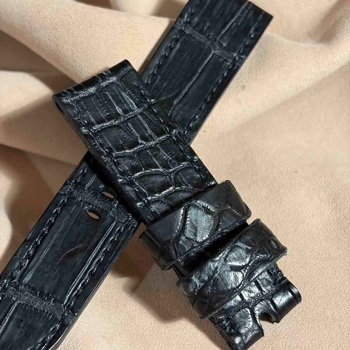 exh-57 ブライドル クロコダイル 腕時計ベルト (ラグ幅22mm - バックル