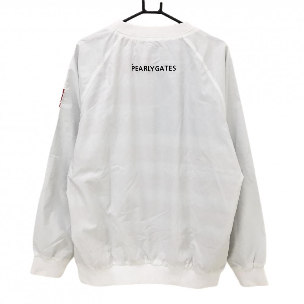 美品】パーリーゲイツ スニード 白×ネイビー 蓄熱裏地 フロントロゴ