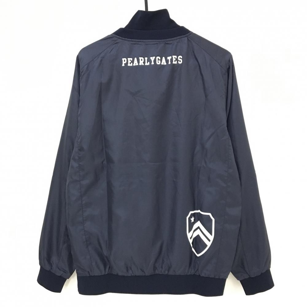 PEARLGATES　ツインスニード　サイズ5 パーリーゲイツ ツインスニード ネイビー 地模様 ロゴ白 蓄熱裏地