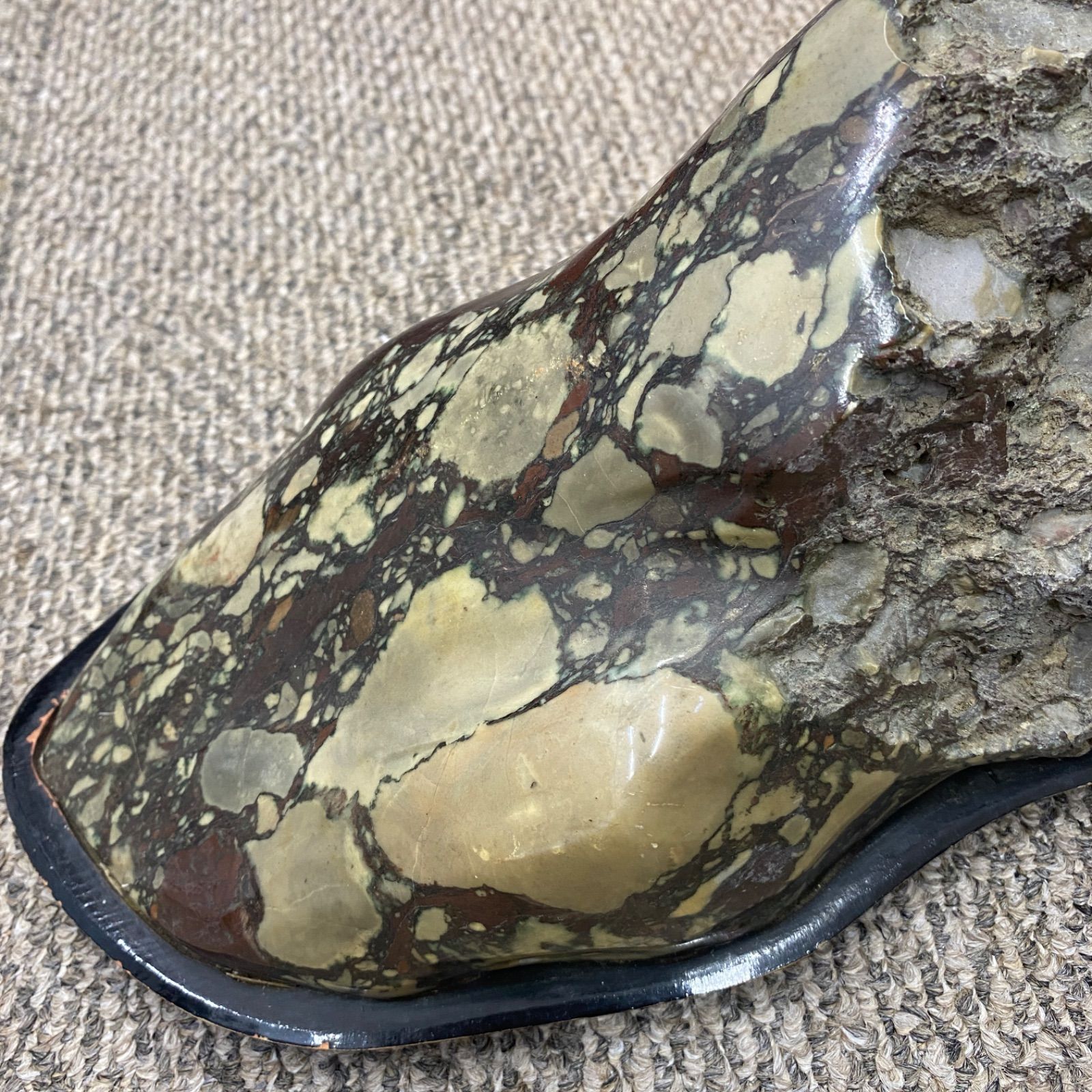 鑑賞石 連山 山型 台座付き 置物 管理番号SB983 - メルカリ