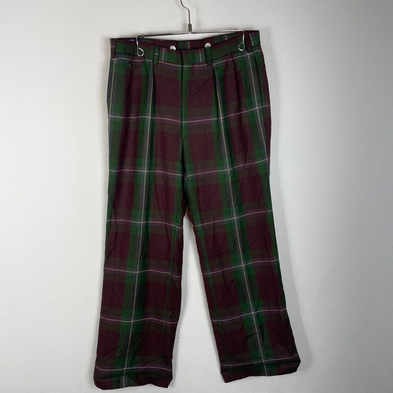 品 RALPH LAUREN ラルフローレン CHECK PANTS 022 5 PR RLSA 0011 チェックパンツ ボトムス スラックス サスペンダーボタン付き 158 251217 ts 19 tei