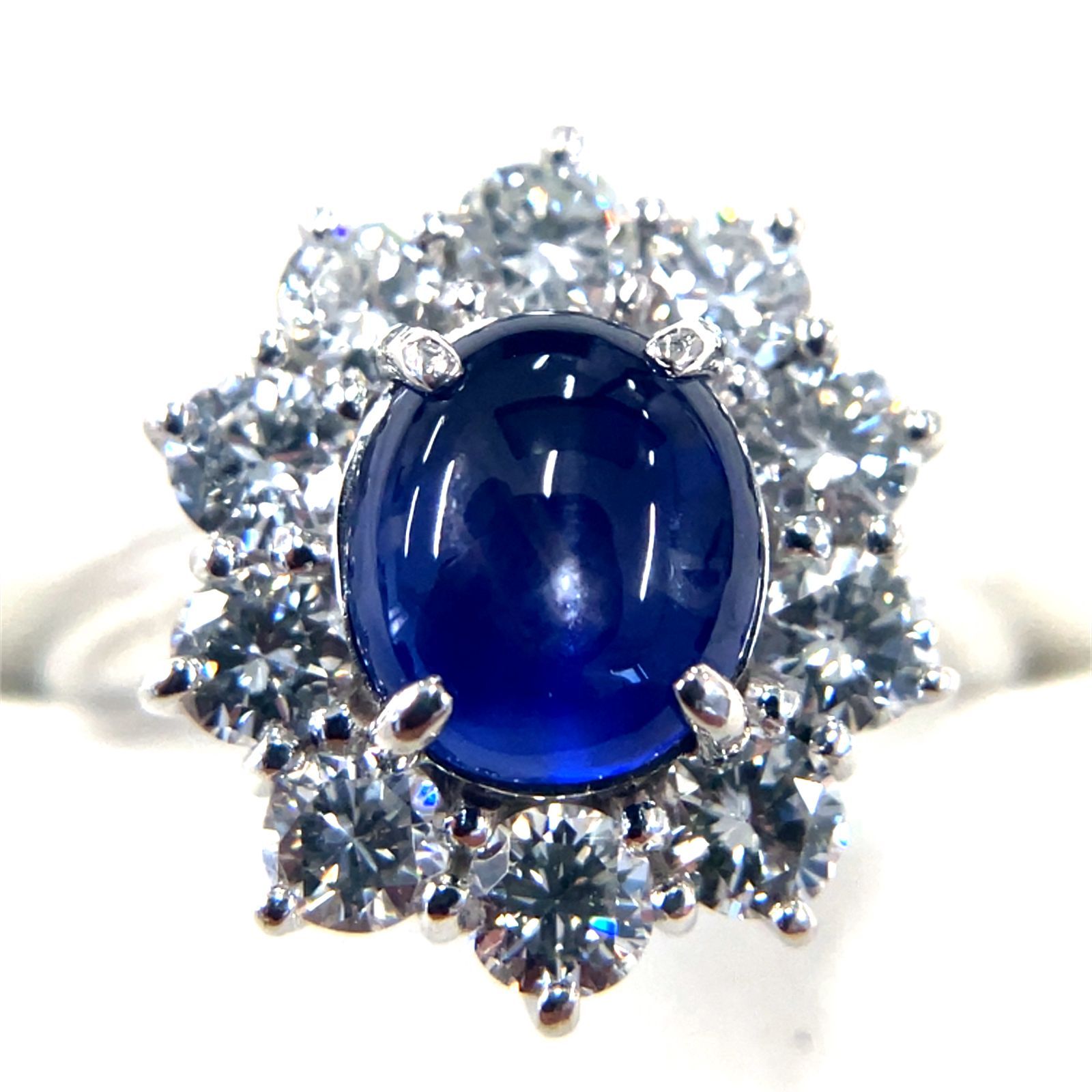 スターサファイヤ リング プラチナ Pt 900