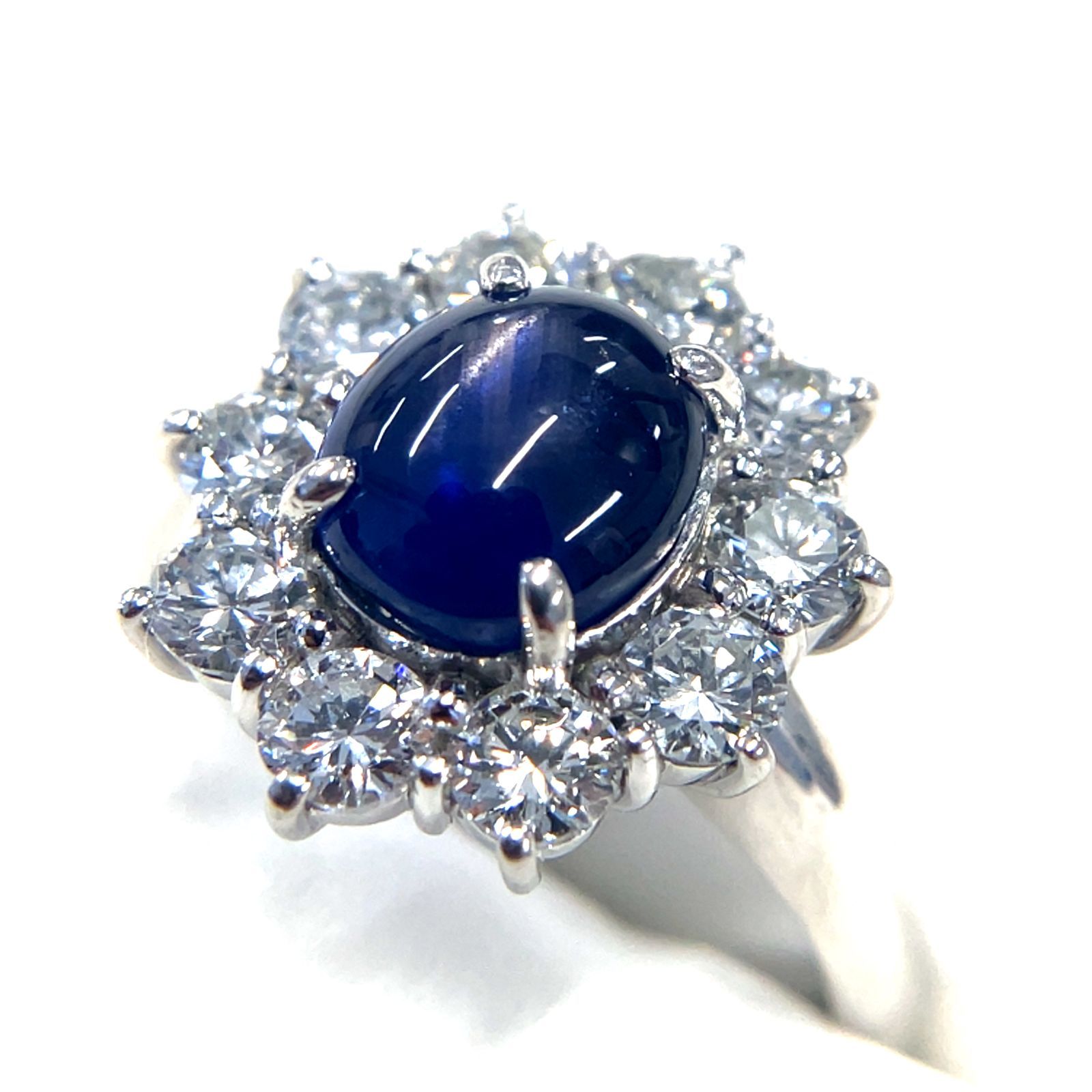 スターサファイヤ リング プラチナ Pt 900