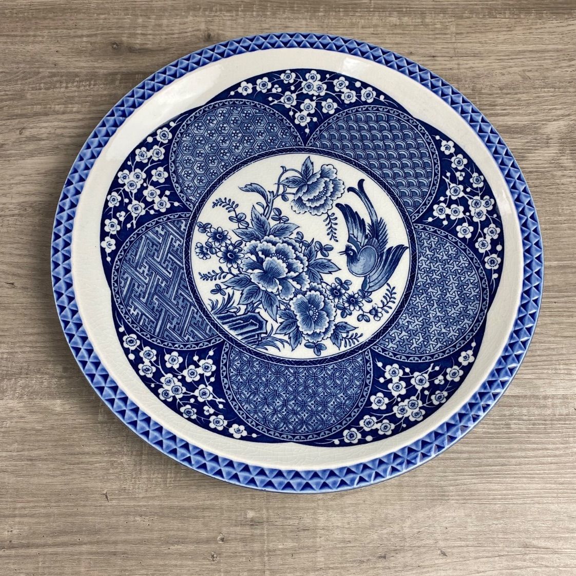 大皿 花と鳥模様 和食器 食器 WK0382 - メルカリ