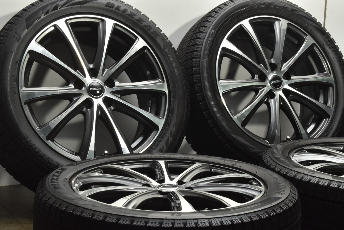 程度良好品 ラフィット 18 in 7 J 48 PCD 114 3 ブリヂストン ブリザック VRX 2 225 50 R レクサスUX C HR オデッセイ ヴェゼル WR V