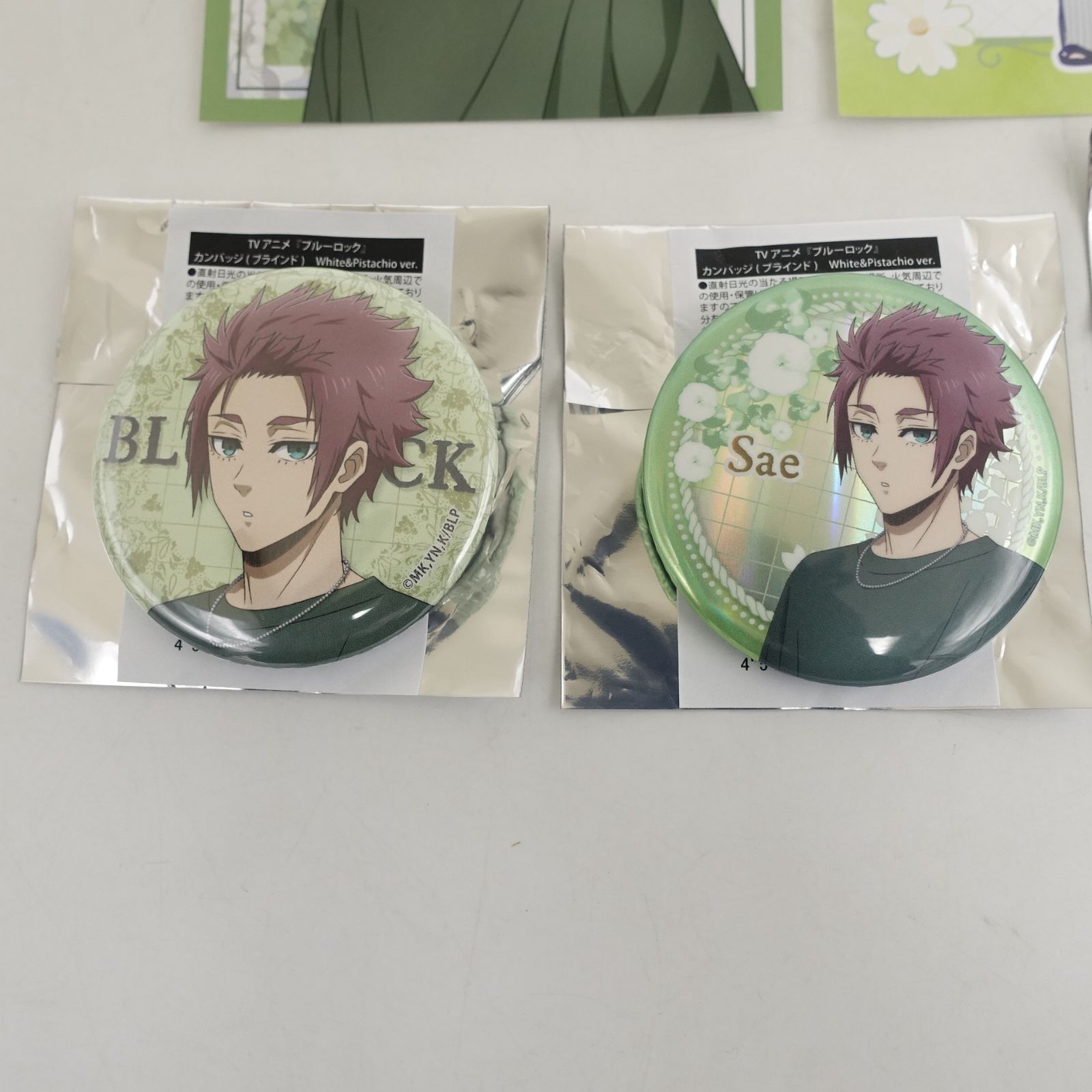 ブルーロック 糸師冴 缶バッジ カード フォト トレカ ましかく