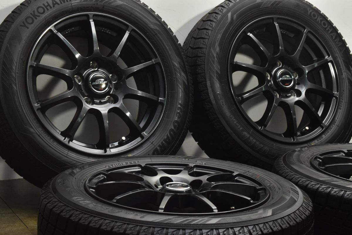 程度良好品 シュナイダー 15 in 6 J 50 PCD 114 3 ヨコハマ アイスガード iG 60 185 65 R フリード GB 5 7 8 GT ジャパンタクシー