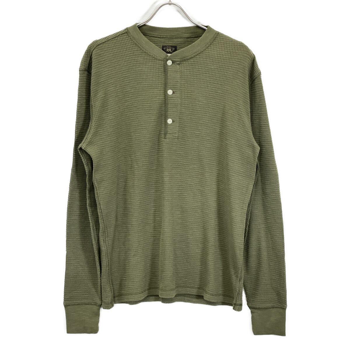 RRL サーマル RRL ダブルアールエル サーマル ワッフル ヘンリーネックシャツ M