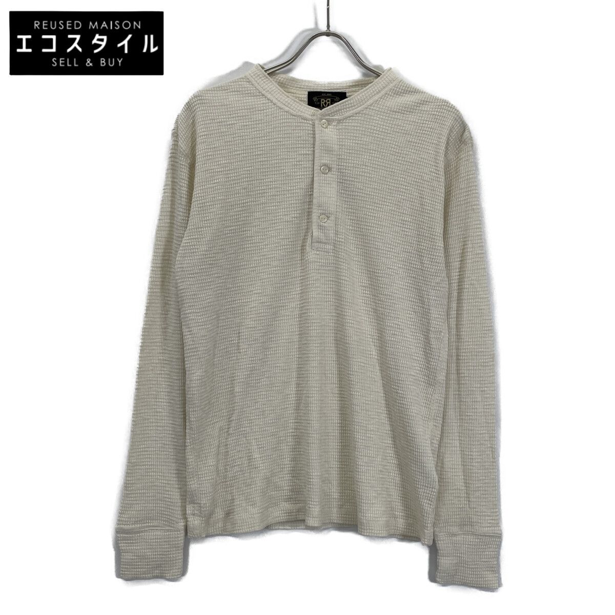 RRL ダブルアールエル 美品 サーマル ワッフル ヘンリーネックシャツ M