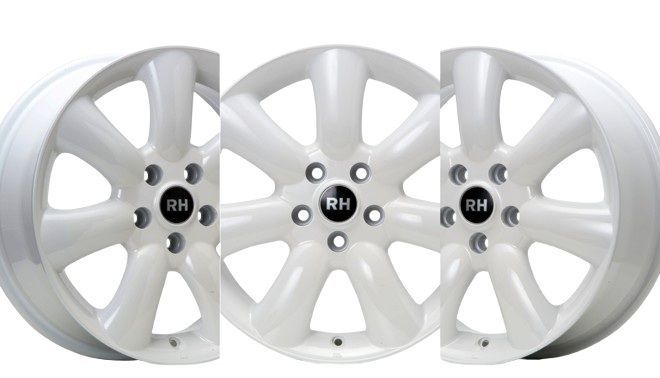 RH MINI F 54 55 56 57 60 ミニ 17インチ マキシライト アルミホイール 1台分 4本セット 17 X 7 J IN 47 ホワイト 白 ホイール