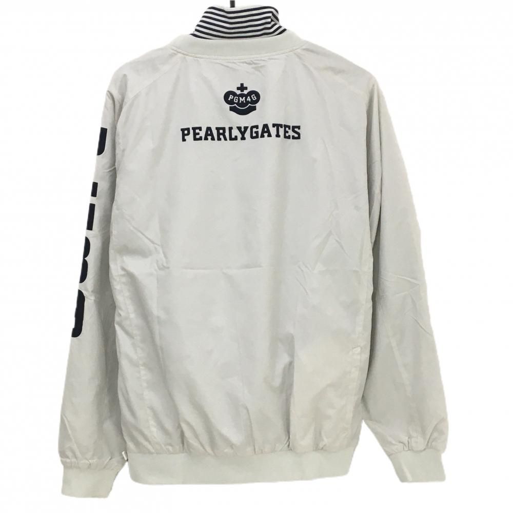 極美品✨パーリーゲイツ ツイン スニード ブルゾン インナー付 落書き柄 超美品】パーリーゲイツ ツインスニード ライトグレー×ネイビー 蓄熱