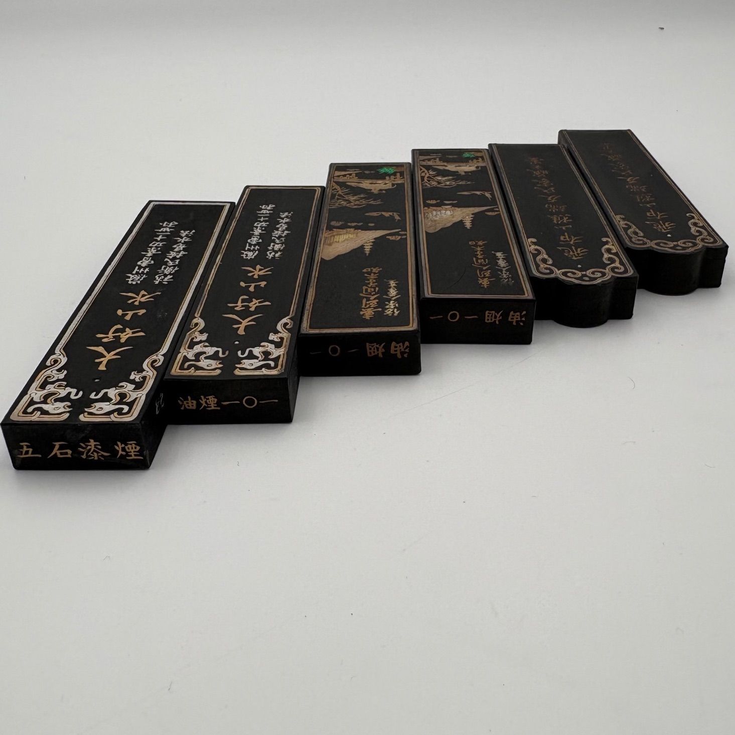 中古】墨/6点セット/中国書画墨/大好山水/飛布山樵端友氏家蕆之墨