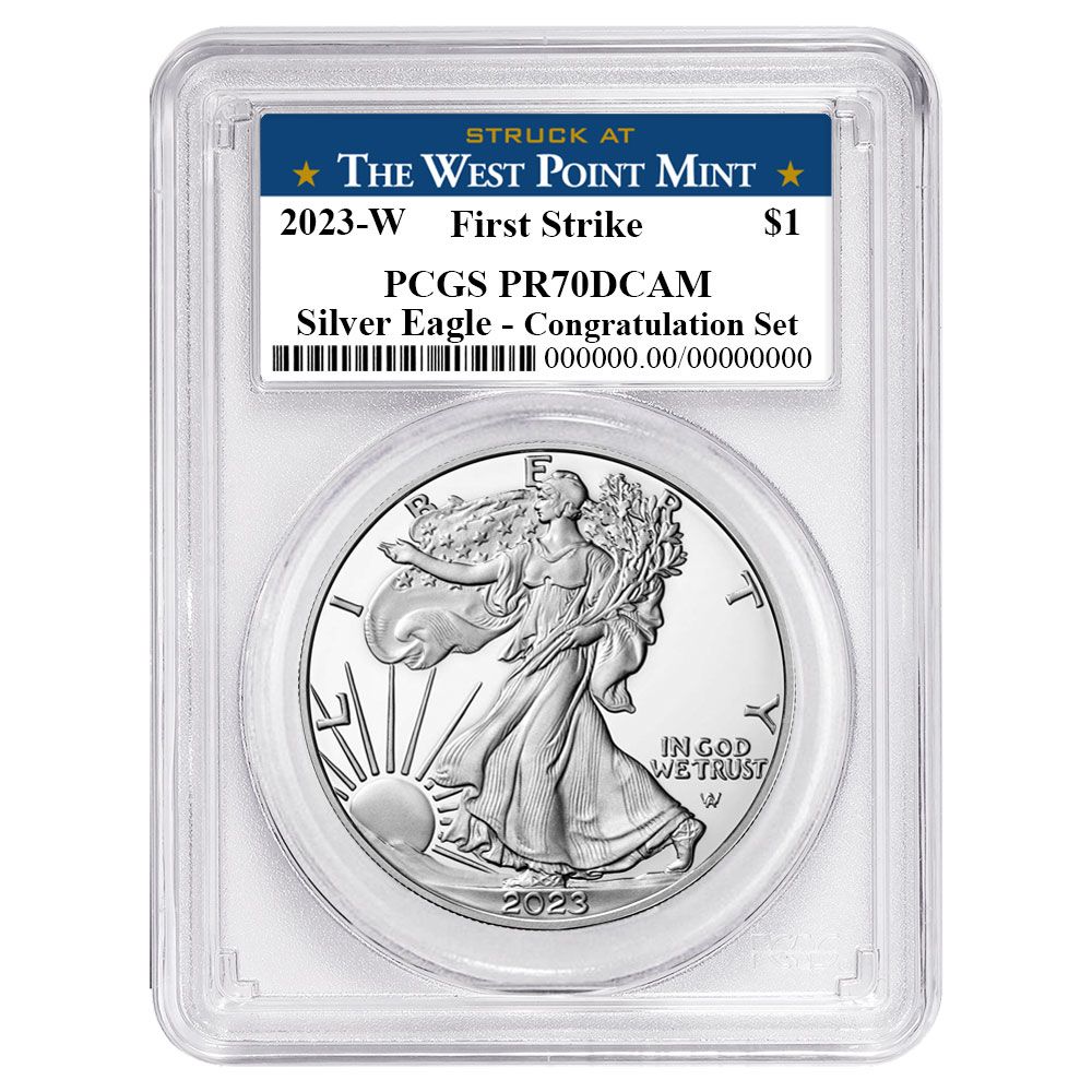 2023-W $1 1オンス プルーフ アメリカンシルバーイーグル コングラチュ