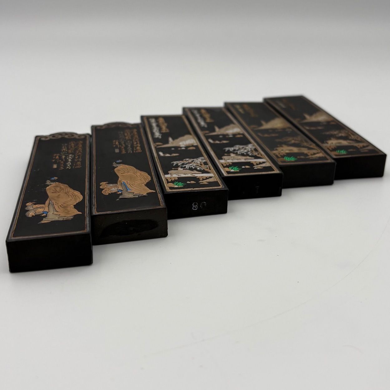 中古】墨/6点セット/中国書画墨/大好山水/飛布山樵端友氏家蕆之墨