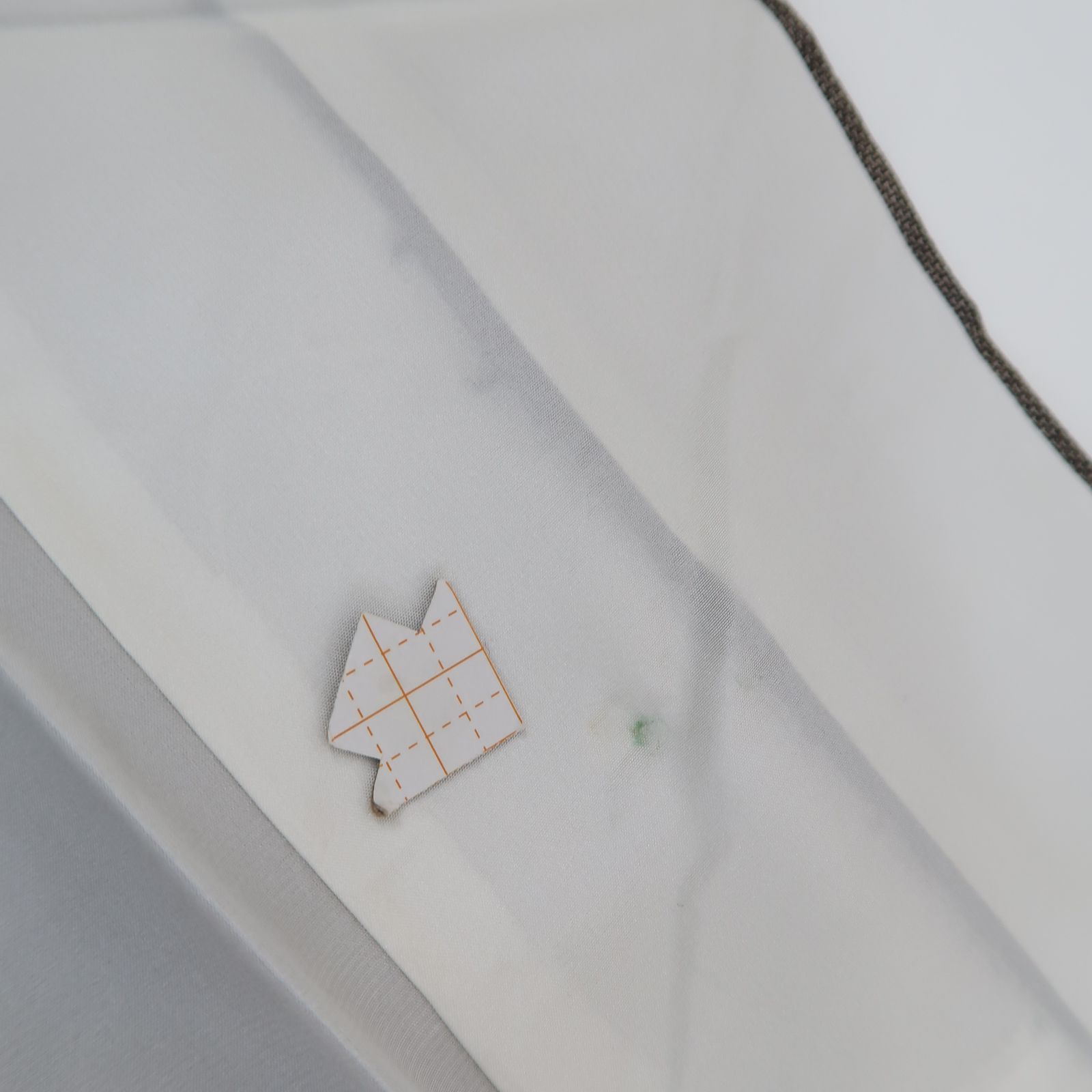 ✾まめ藤✾ｍ412 正絹 カタス式9マルキ 手縫い仕立て 大島紬