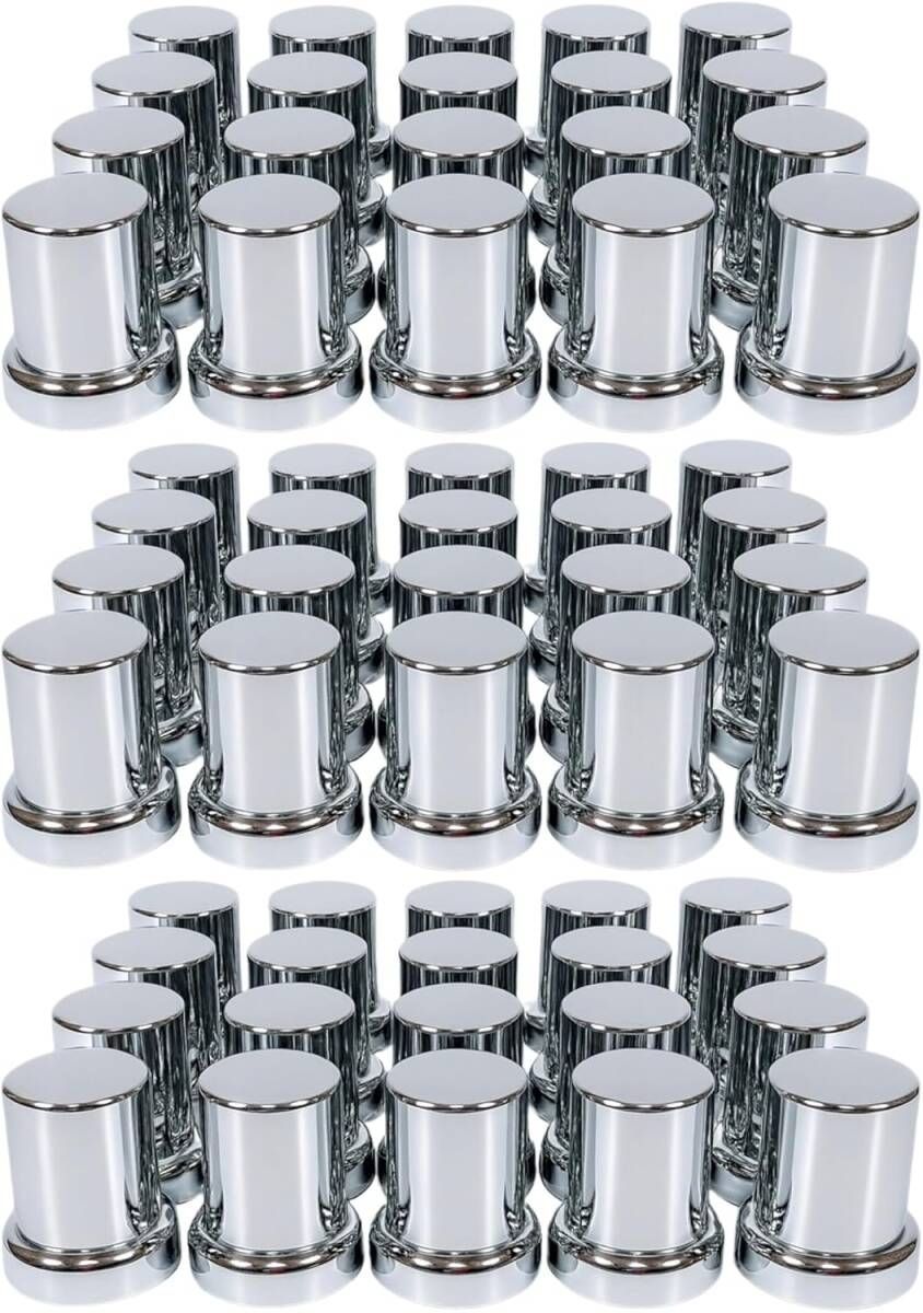 セット 予備 ナットキャップ ホイールナットカバー 33 mm ISO ABS素材 クロームメッキ フロント リア 高さ61 10穴用 大型トラック