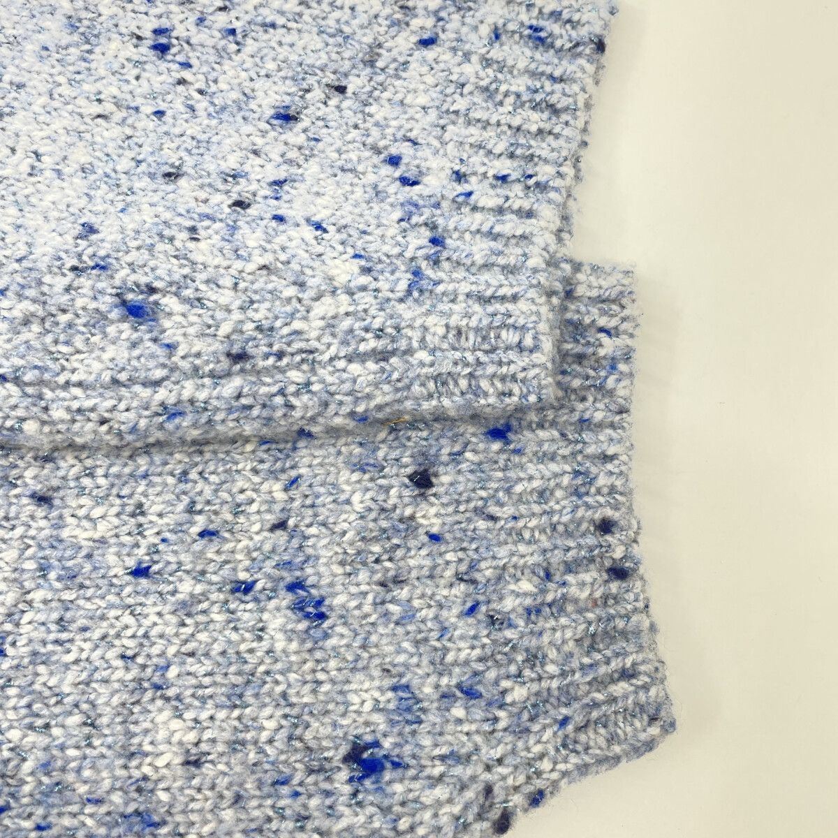 DRAWER ドゥロワー ブルー ウールカシミヤ 3Gラメクルーネックニット 2 - メルカリ DRAWER ドゥロワー ブルー ウールカシミヤ 3Gラメクルーネックニット 2 - メルカリ