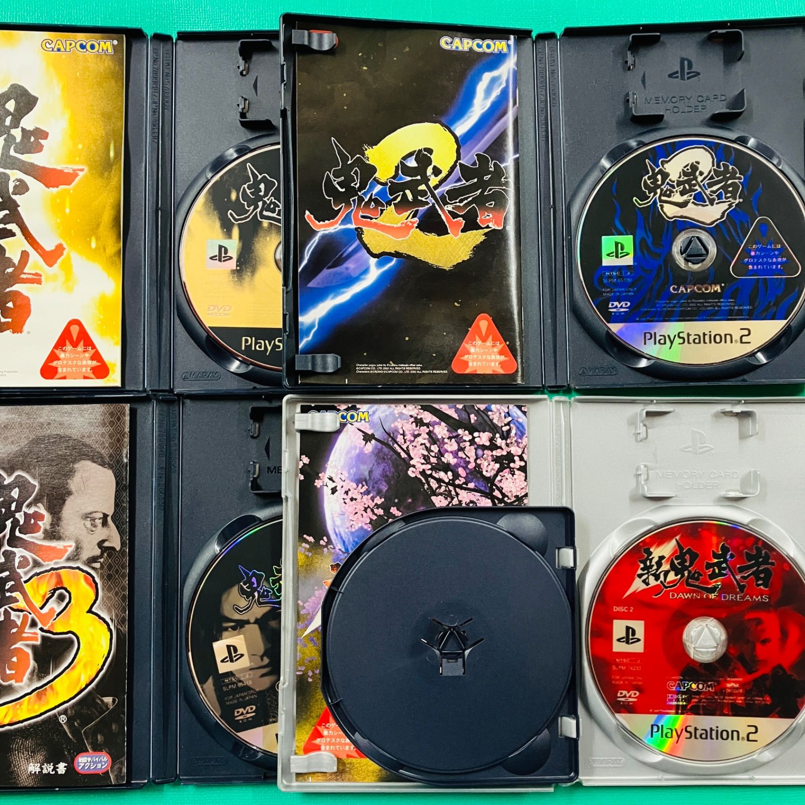 4点セット】PS2 鬼武者 鬼武者2 鬼武者3 新鬼武者 DAWN OF DREAMS