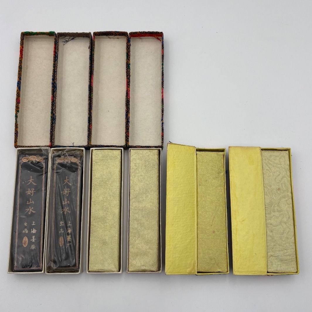 中古】墨/6点セット/中国書画墨/大好山水/飛布山樵端友氏家蕆之墨