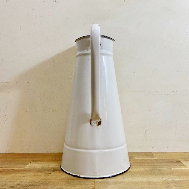 フランス ヴィンテージ アンティーク ホーロージャグ 琺瑯 フラワー