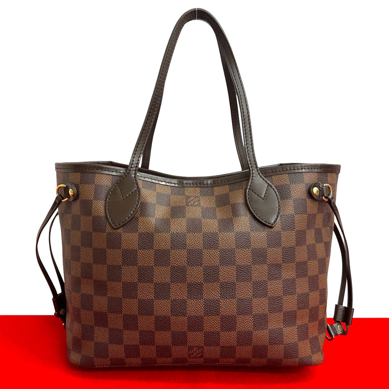 LOUIS VUITTON ルイヴィトン ネヴァーフル PM ダミエ レザー トートバッグ セミ ショルダーバッグ ハンドバッグ ブラウン 26160