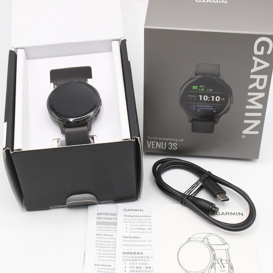 GARMIN Venu 3 S 010 02785 40 Black Sesame Slate スマートウォッチ ヴェニュー ガーミン 本体