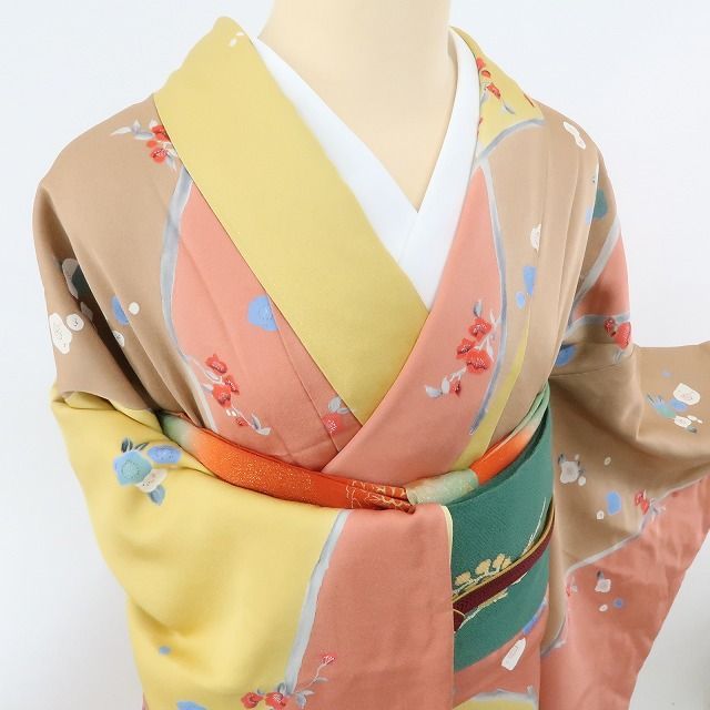 ✾まめ藤✾m470＊正絹 梅 手縫い仕立て 小紋 - メルカリ