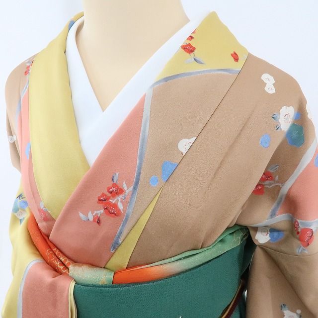 ✾まめ藤✾m470＊正絹 梅 手縫い仕立て 小紋 - メルカリ