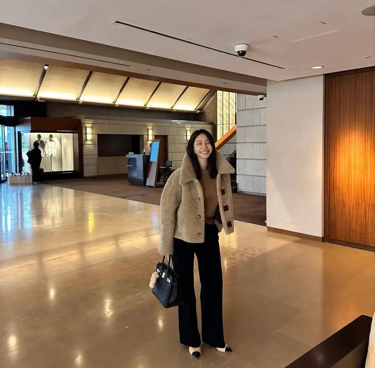 ceeci リー リバーシブル ムートン