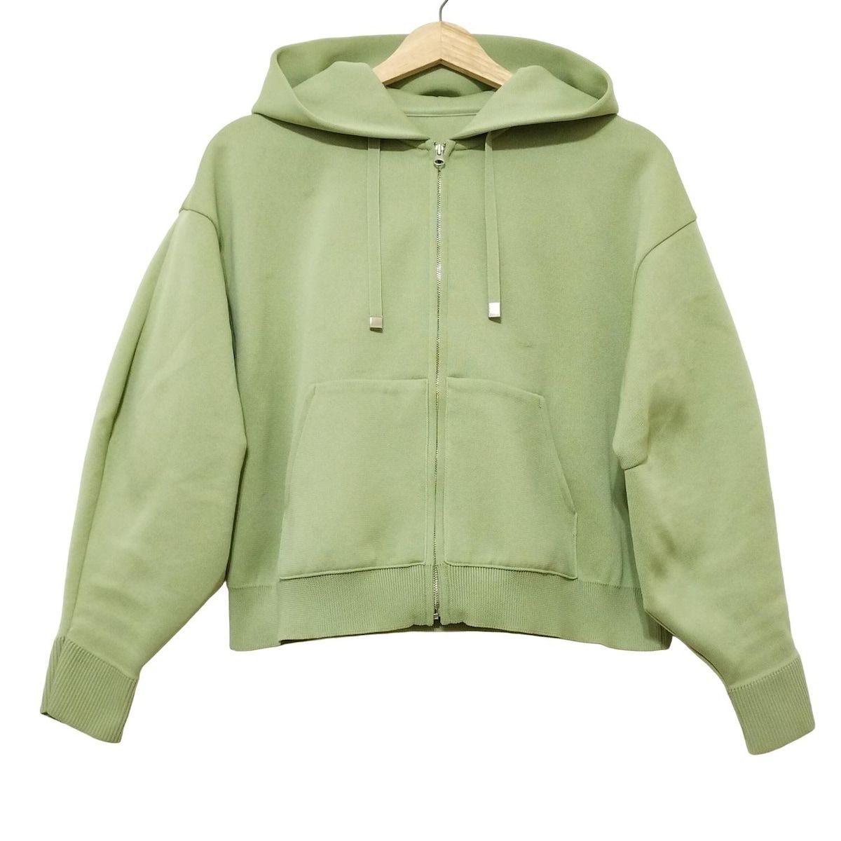 Diagram GRACE ダイアグラム パーカー サイズ36 S レディース ライトグリーン 長袖