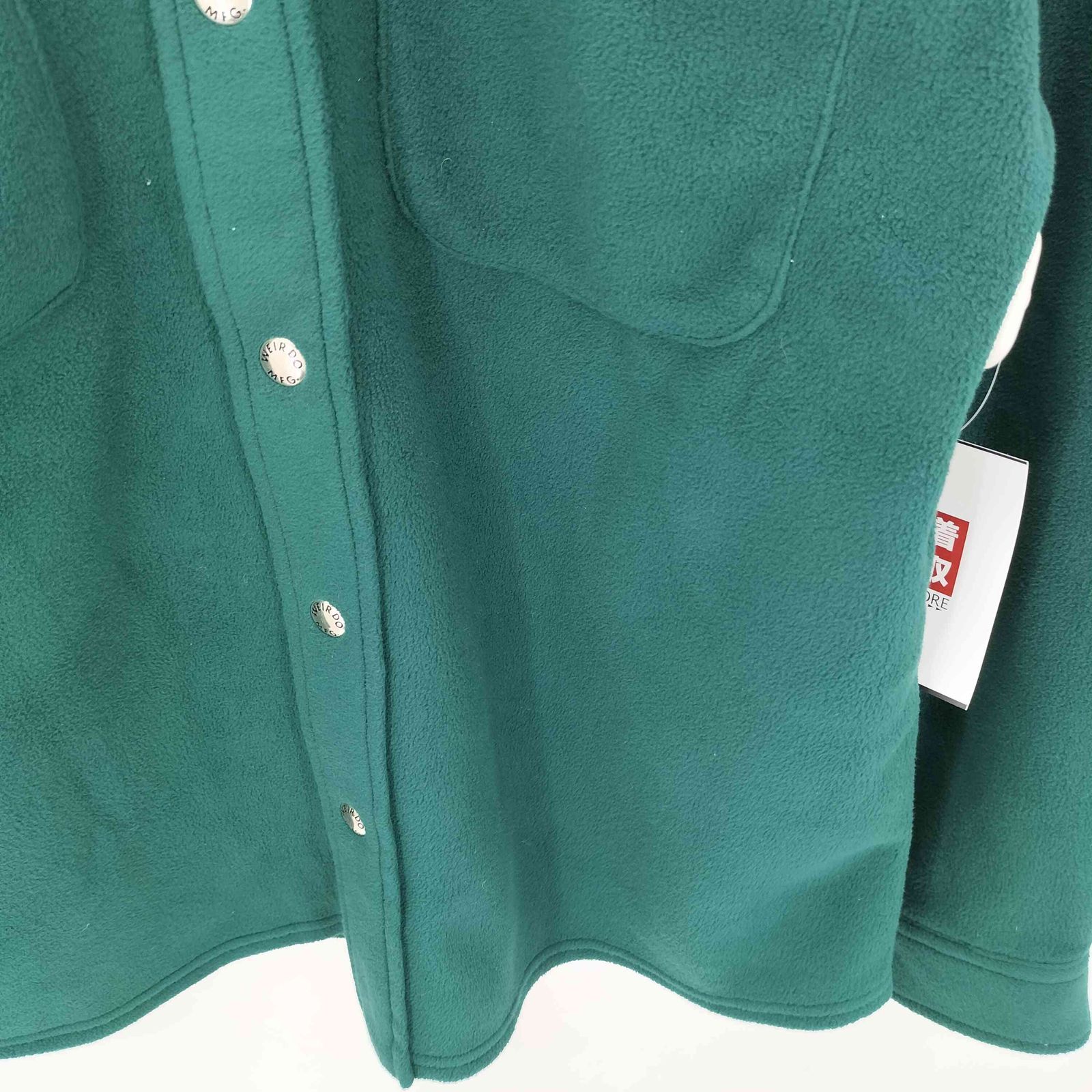 ウィアード WEIRDO FLAME L/S FLEECE SHIRTS フレイム ロゴ刺繍