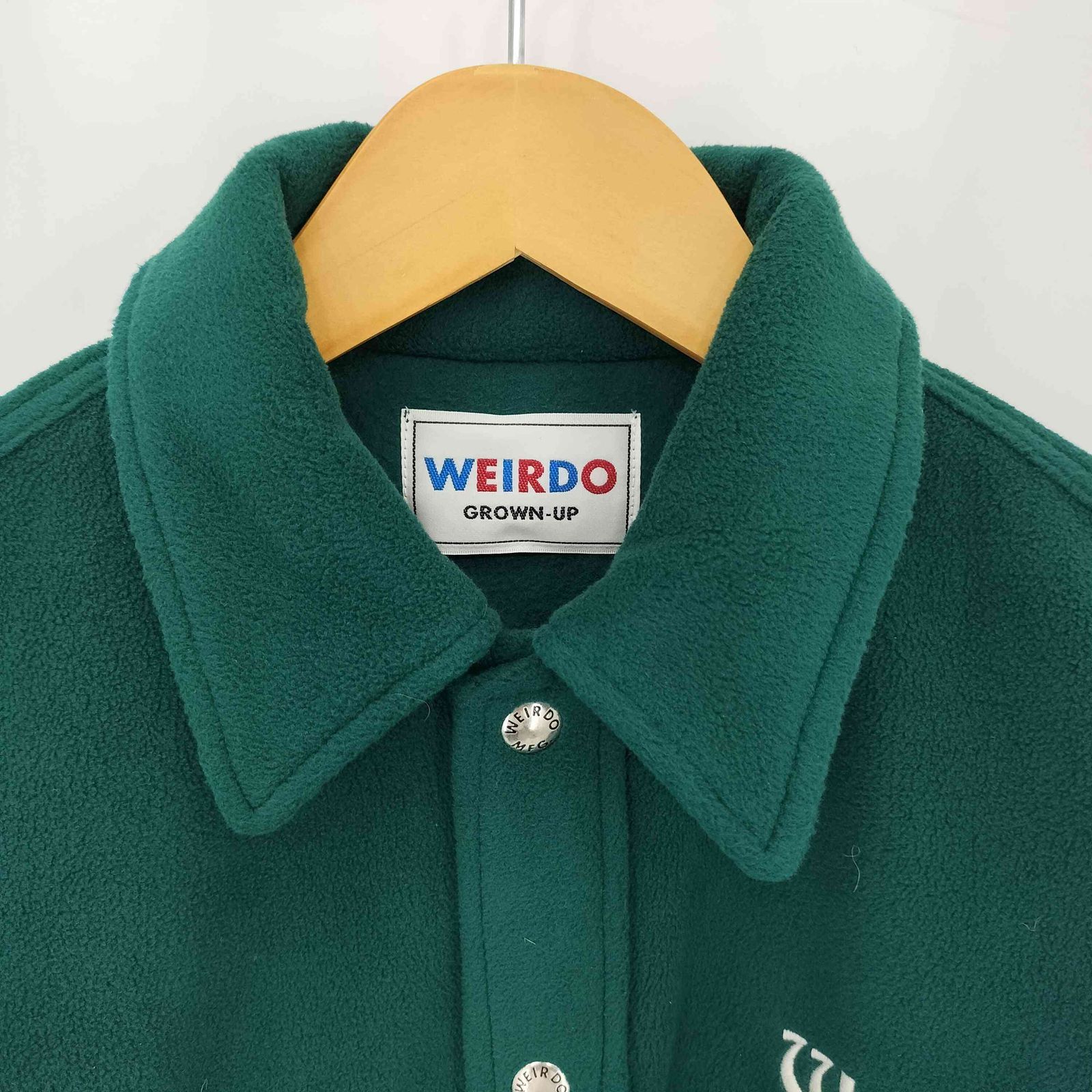 ウィアード WEIRDO FLAME L/S FLEECE SHIRTS フレイム ロゴ刺繍