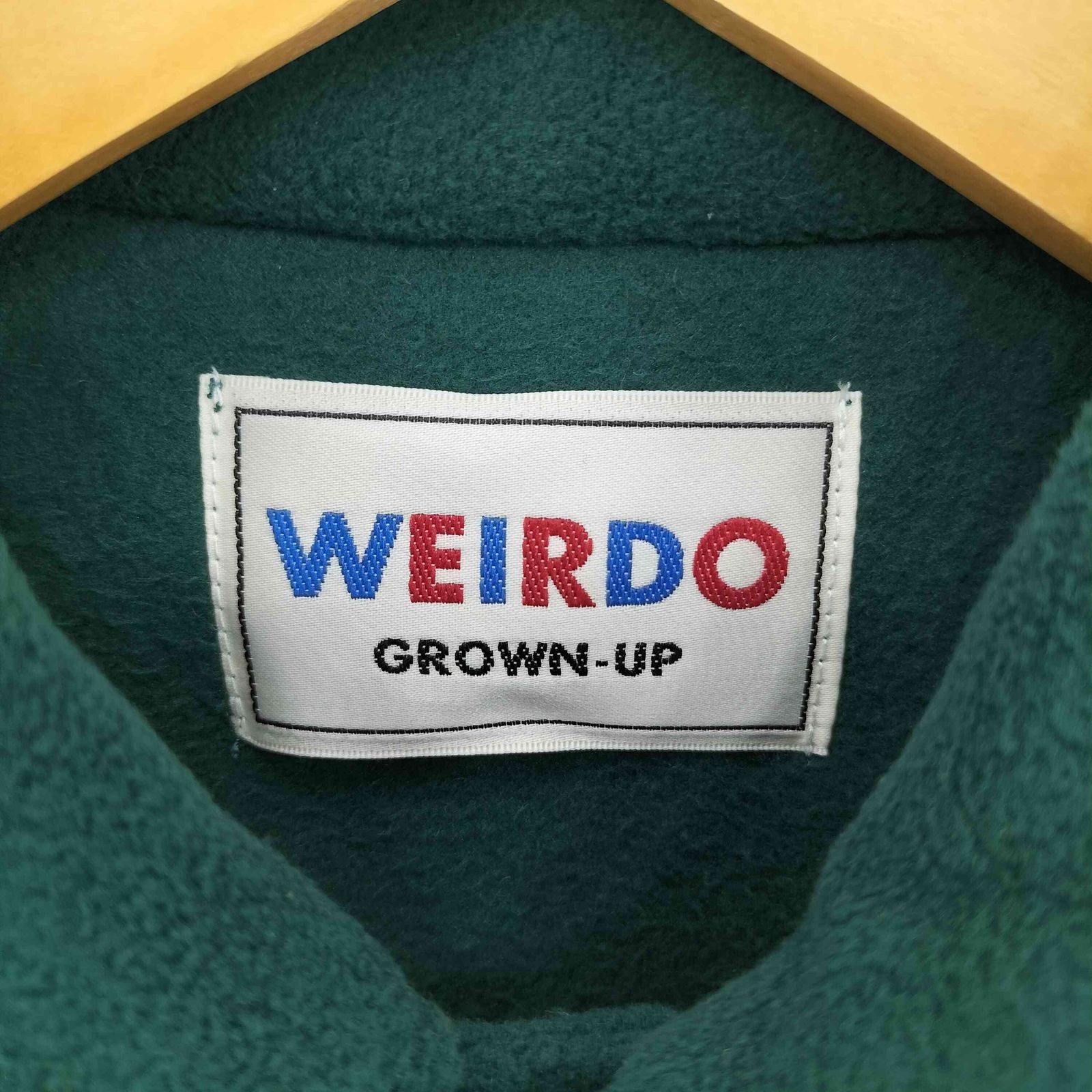 ウィアード WEIRDO FLAME L/S FLEECE SHIRTS フレイム ロゴ刺繍