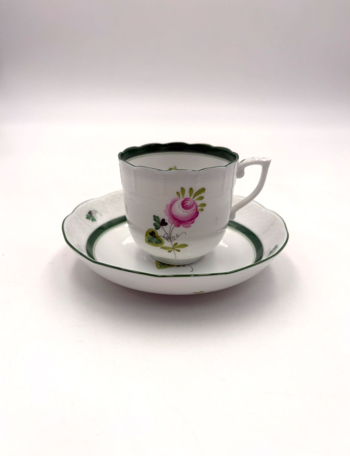 HEREND ヘレンド ウィーンの薔薇 コーヒーカップ＆ソーサー