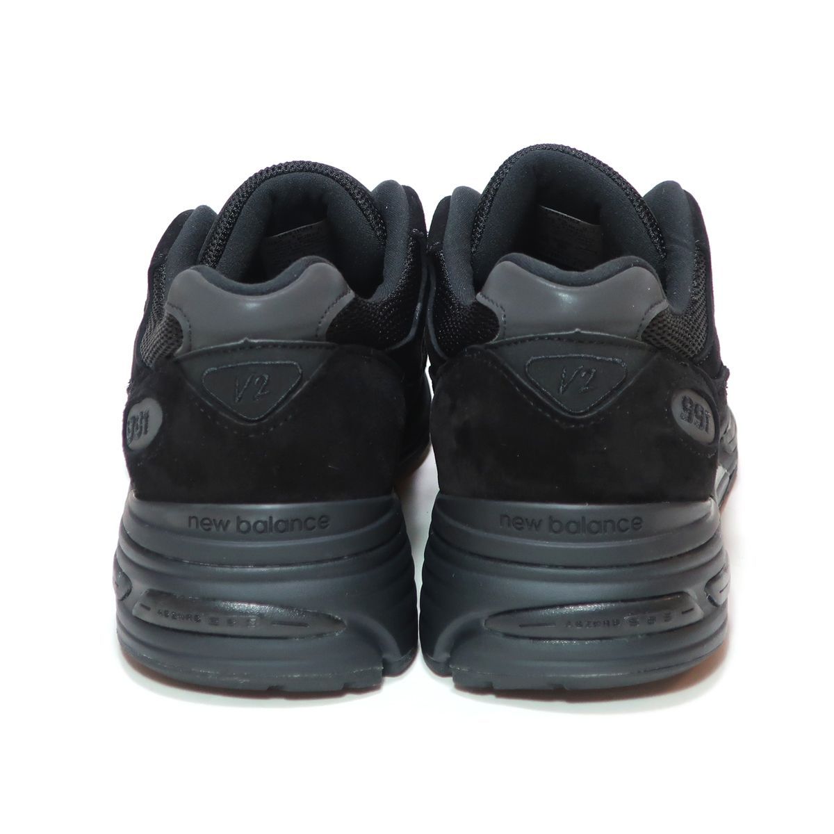 外箱サイズ違い NEW BALANCE U991KK2 US6.5 24.5cm TRIPLE BLACK SUEDE 