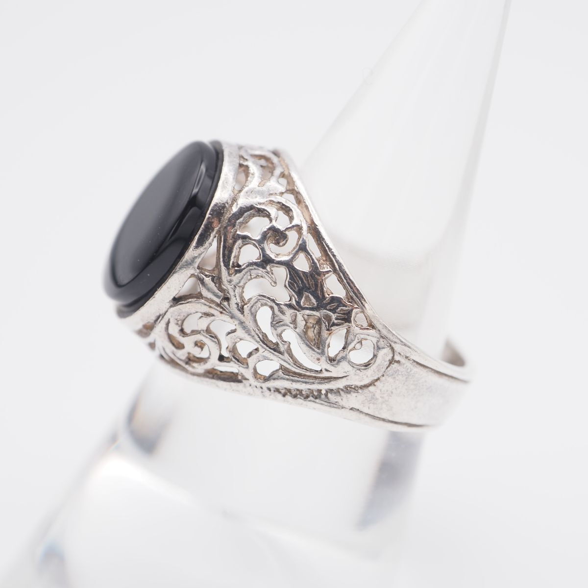 透かし模様オパールリング 透かし模様オパールリング