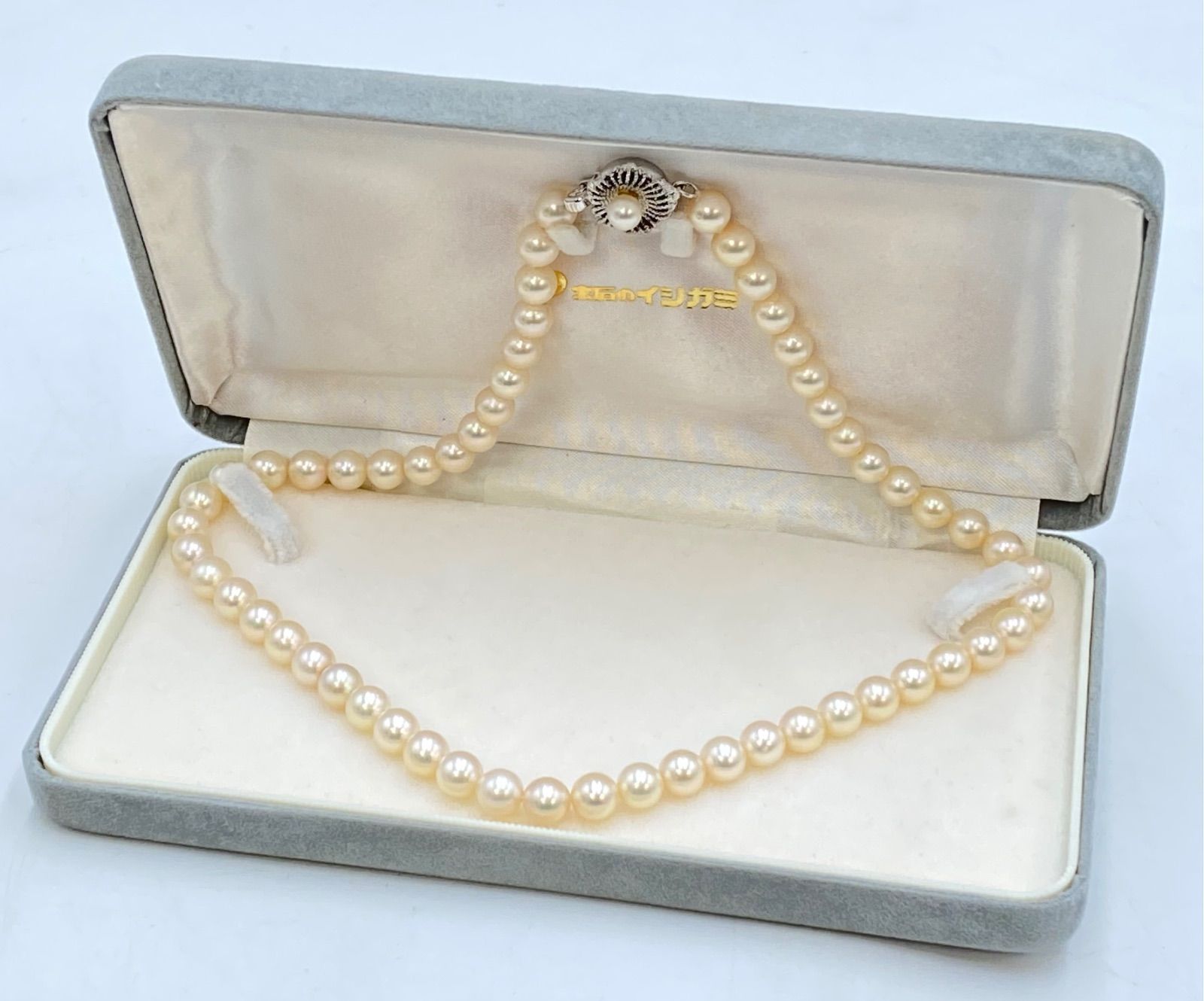 イシガミ パールネックレス 7㎜ SILVER金具