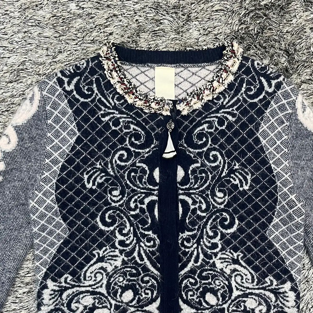 オッズセカンド レディース ウール 75 ニット ジャケット 85