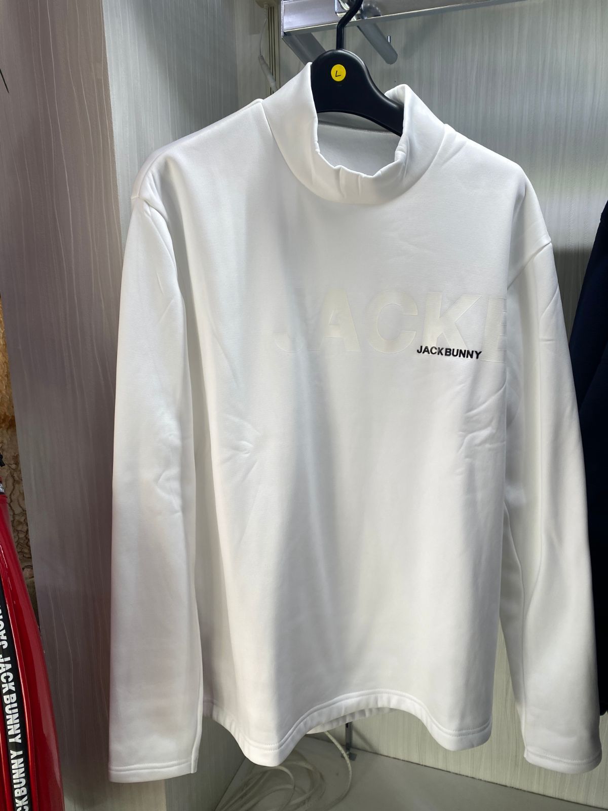 ジャックバニー モックネック 裏起毛 メンズ ゴルフ