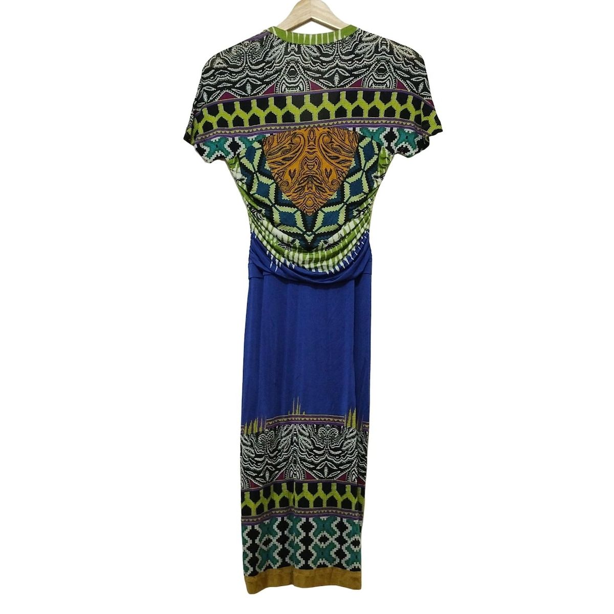 ETRO(エトロ) ワンピース サイズ40 M レディース美品 - ブルー×黒