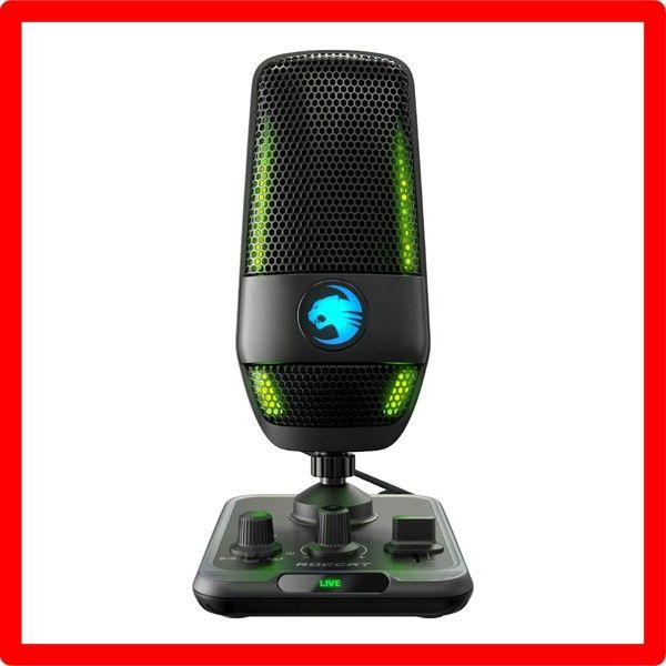 Style ROCCAT コンデンサーマイク Torch USB ゲーミングマイク PC ゲーム配信 RGB ピックアップパターン 3種類 スタジオグレード ブームアーム対応 Windows 7以降