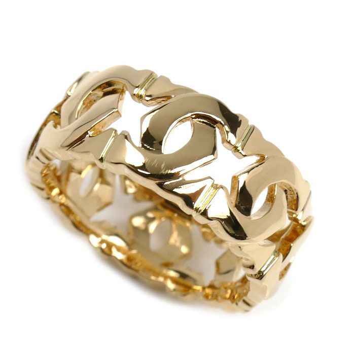 CARTIER カルティエ K18YG イエローゴールド アントルラセ リング