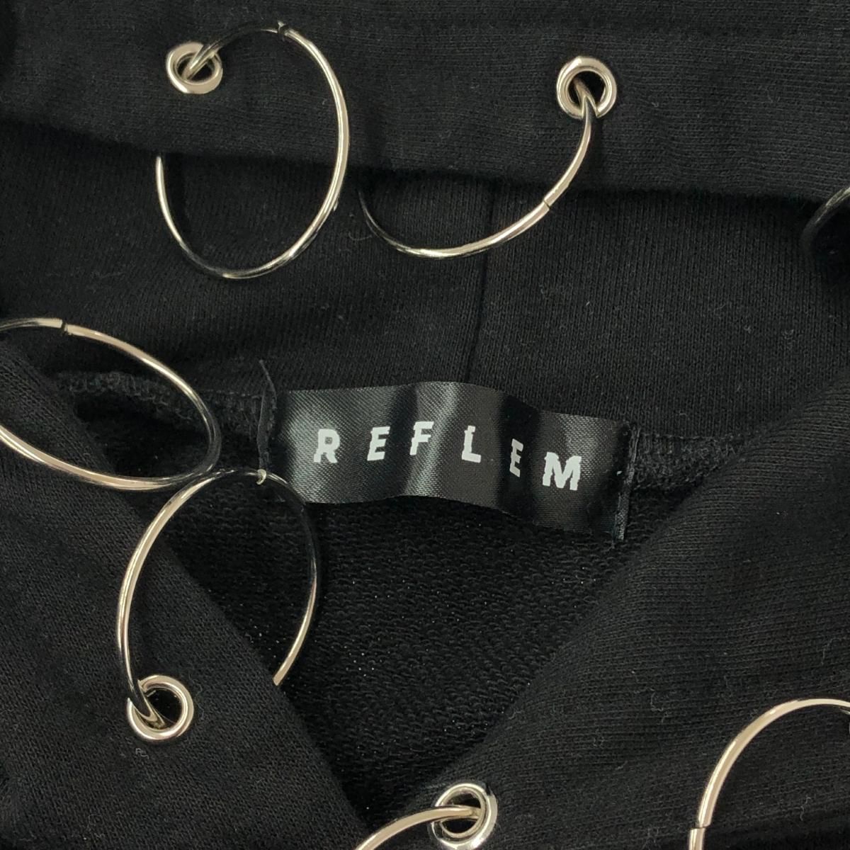 REFLEM レフレム リングピアス付きダメージパーカー サイズ:F プル 