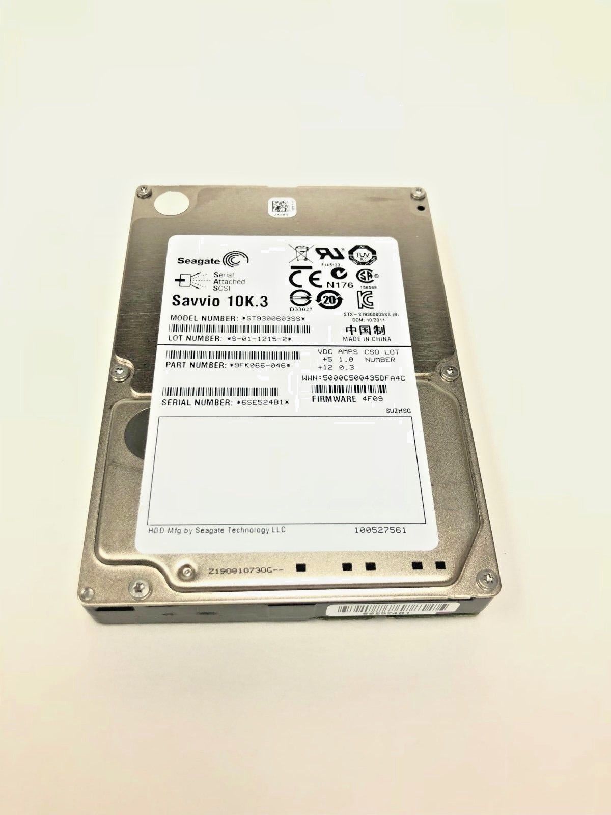 90日保証 再生品 Seagate 10 K 300 GB RPM 2 5 SAS Hard Drive