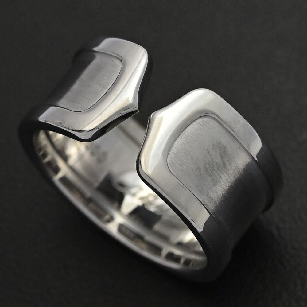 Cartier カルティエ Cドゥカルティエ C 2 Cリング･指輪 K 18 WG 750-12.6 g 16号 56 ホワイトゴールド プレゼント 記念日 ♀ S レディース 598987
