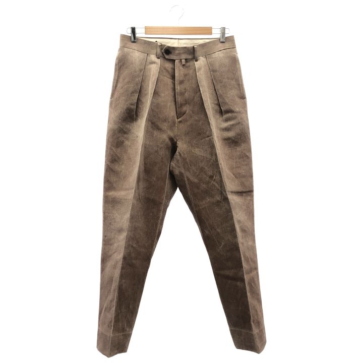NEAT ニート ⑤ W P Kakishibu Wide Trousers メンズ ブラウン 46
