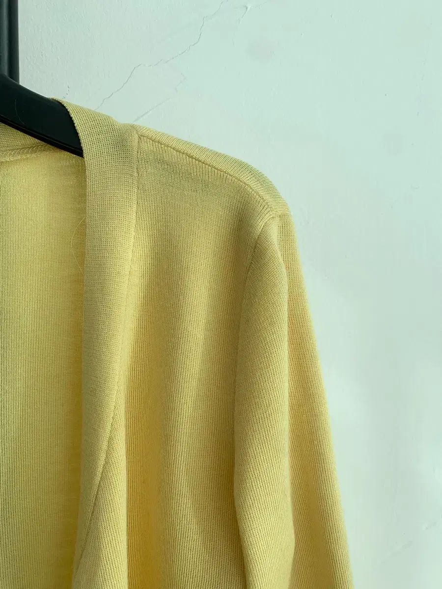  MINE マイン ウール シルク イエロー カーディガン 長袖 カーディガン ボレロ アンサンブル